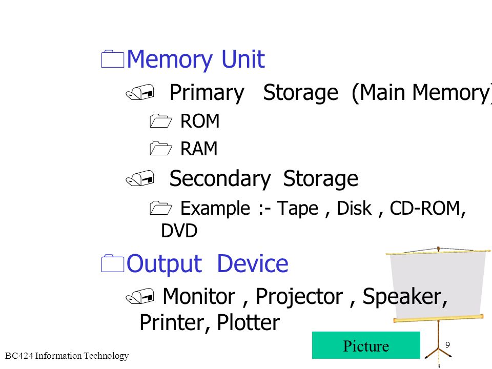 Memory Unit Output Device Primary Storage (Main Memory)