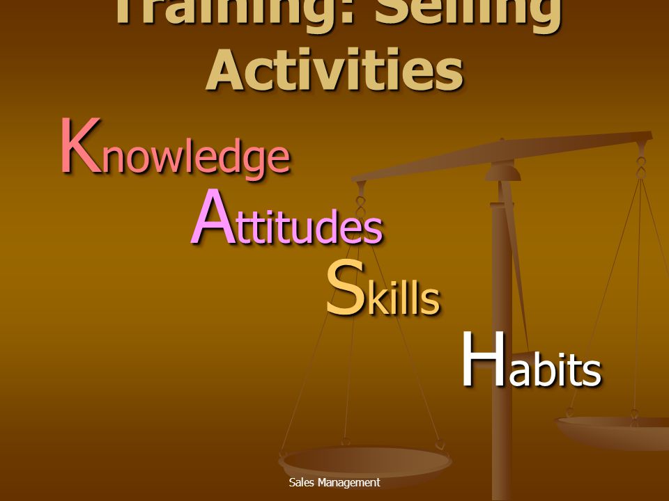 Training: Selling Activities