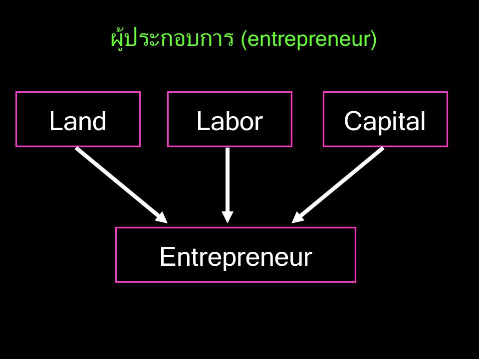 ผู้ประกอบการ (entrepreneur)