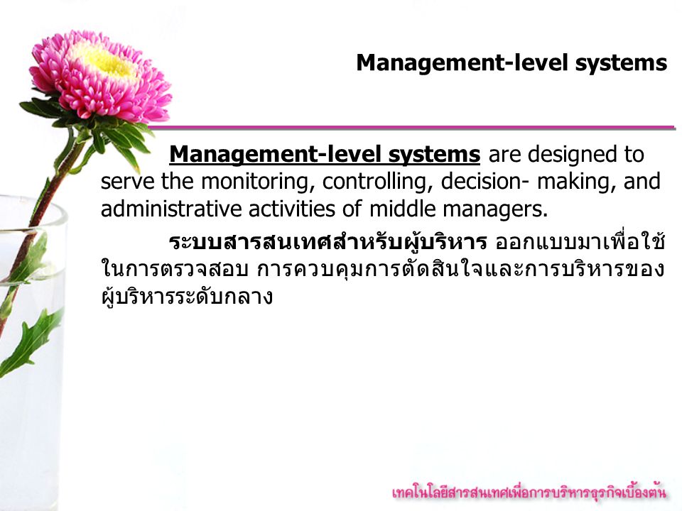 Management-level systems