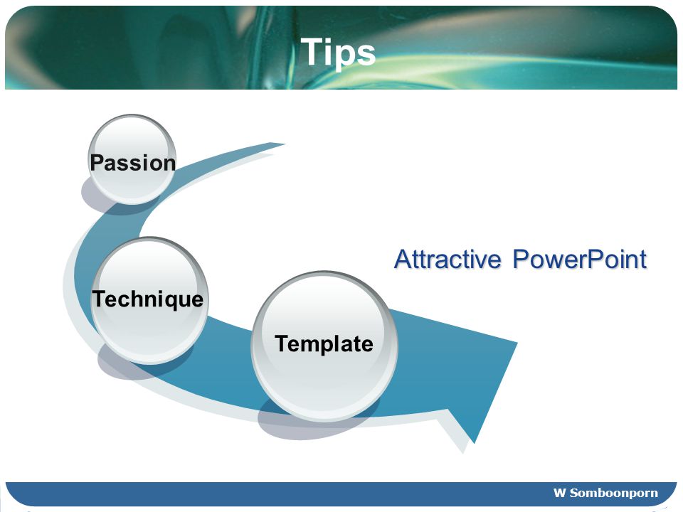 Tips Template Technique Passion Attractive PowerPoint W Somboonporn