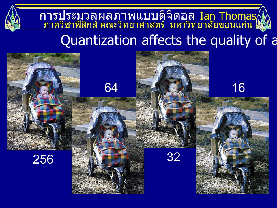 Quantization affects the quality of an image.