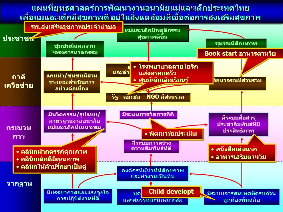 แผนที่ยุทธศาสตร์การพัฒนางานอนามัยแม่และเด็กประเทศไทย