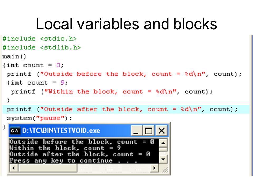 Local variables and blocks