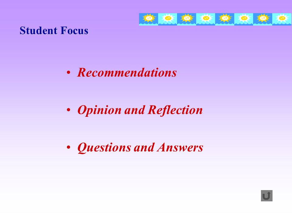 Opinion and Reflection Questions and Answers