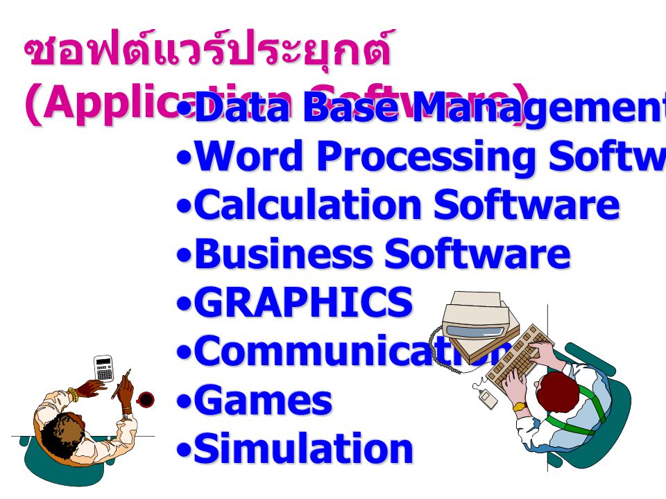 ซอฟต์แวร์ประยุกต์ (Application Software)