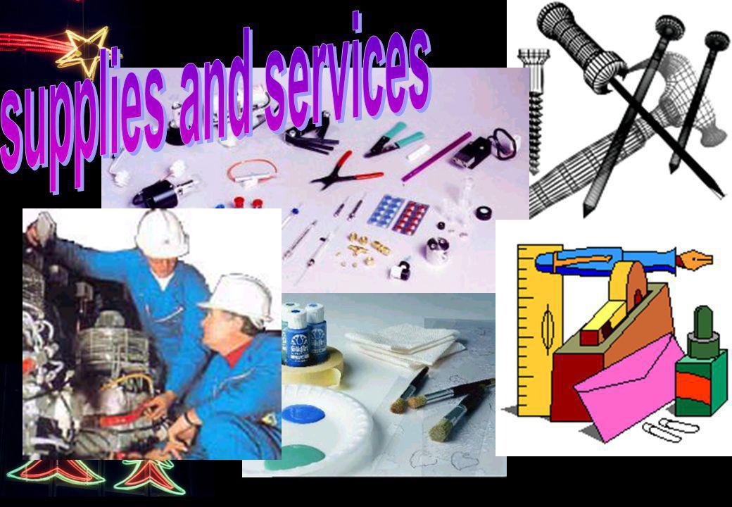 supplies and services