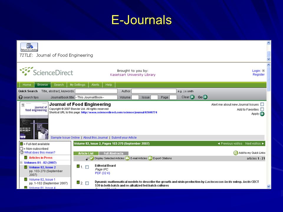 E-Journals