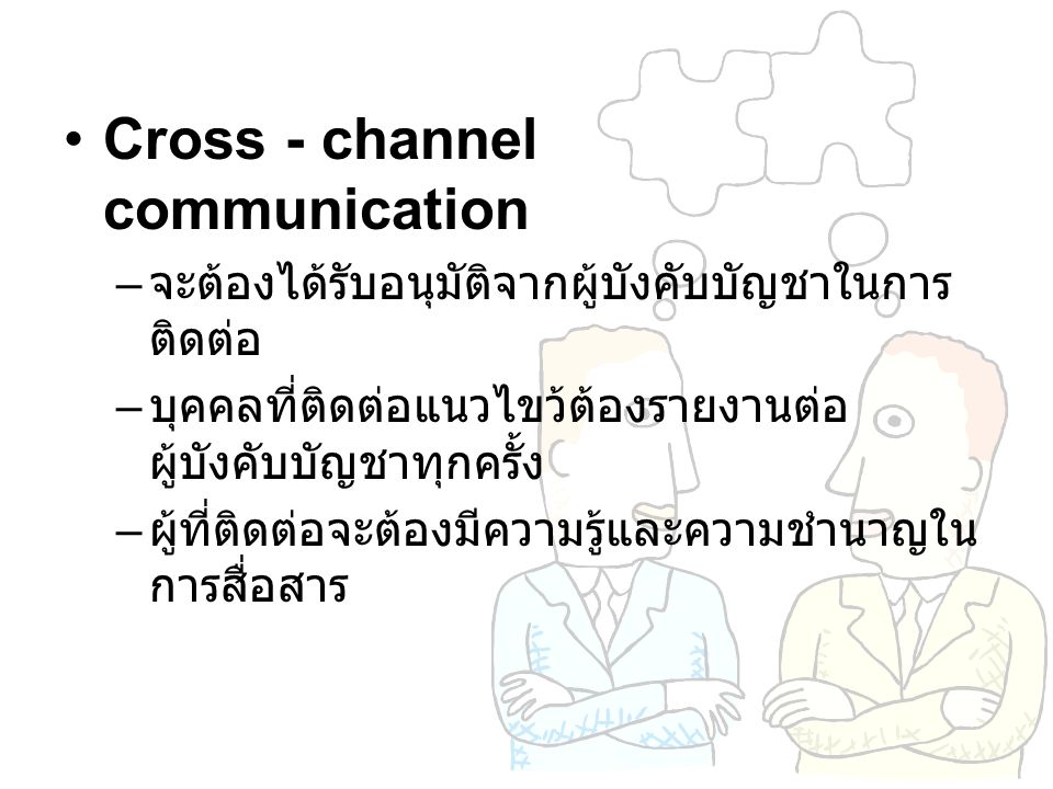 Cross - channel communication