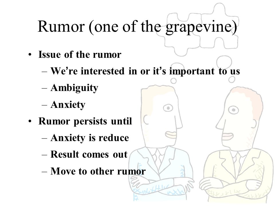 Rumor (one of the grapevine)