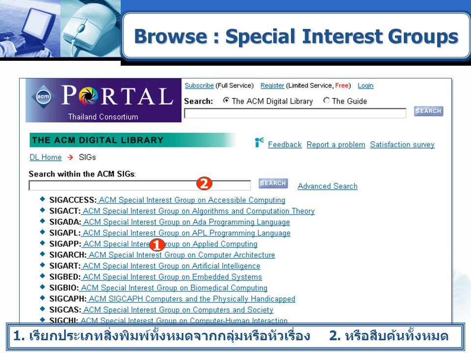 Browse : Special Interest Groups