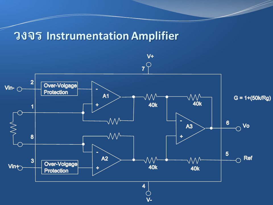 วงจร Instrumentation Amplifier