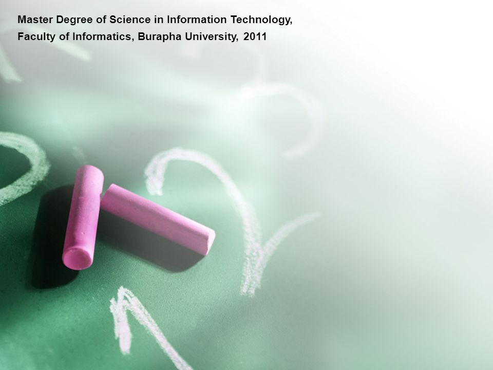 Master Degree of Science in Information Technology,