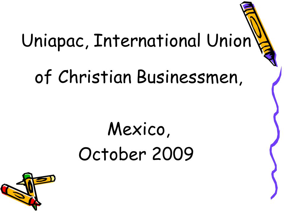 Uniapac, International Union of Christian Businessmen,