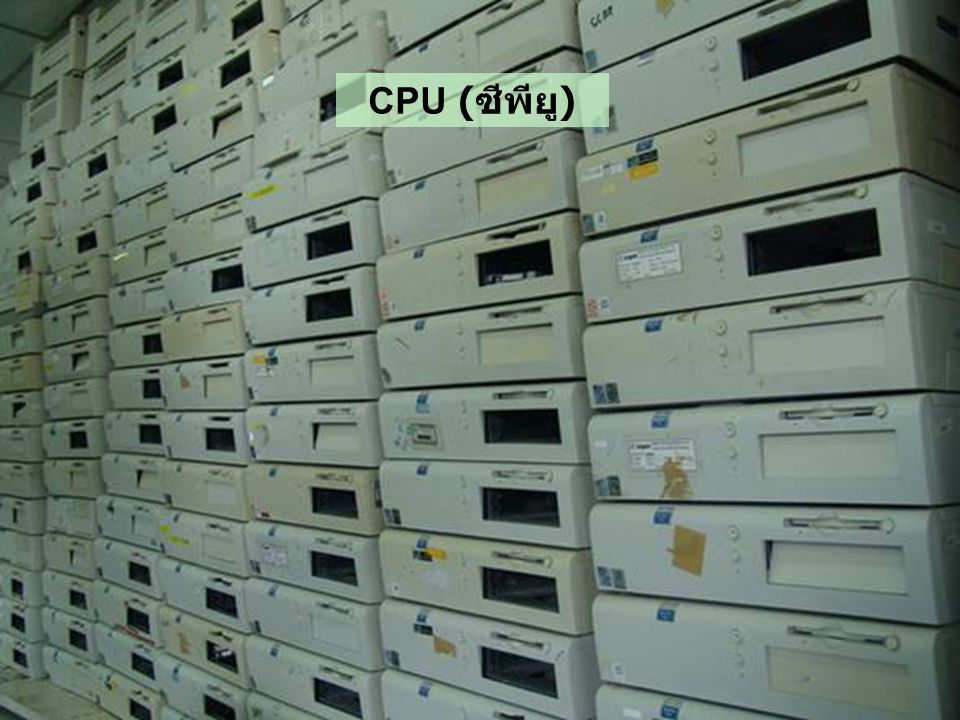 CPU (ซีพียู)