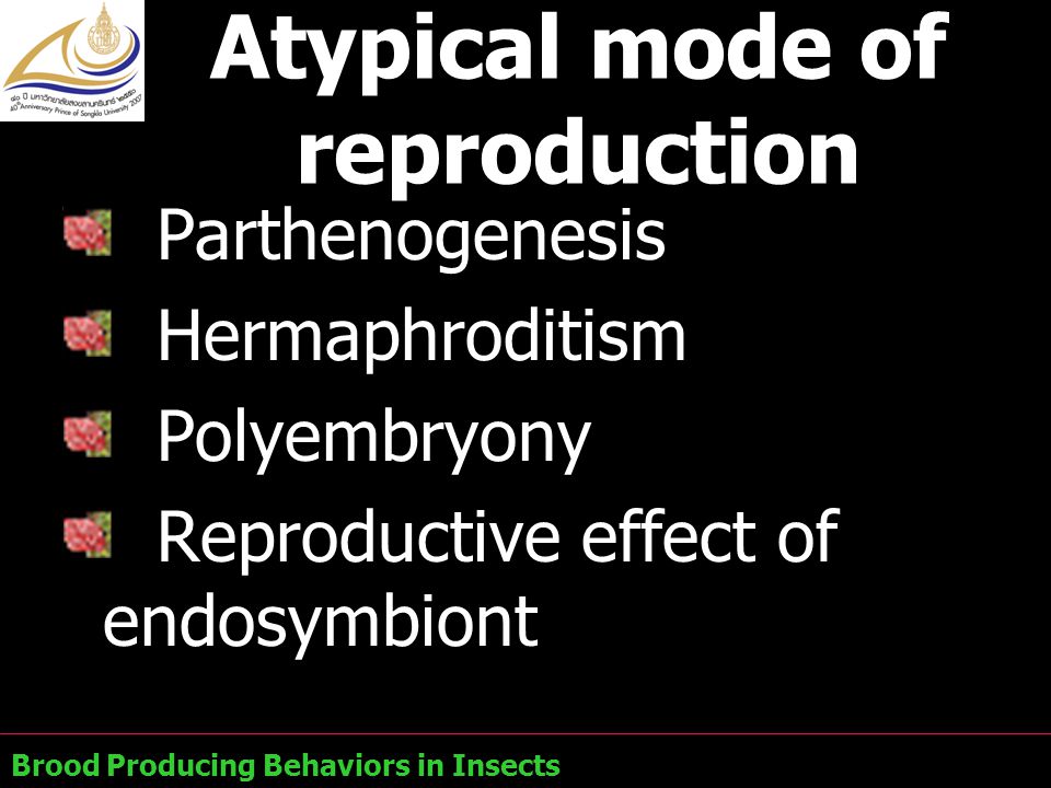 Atypical mode of reproduction