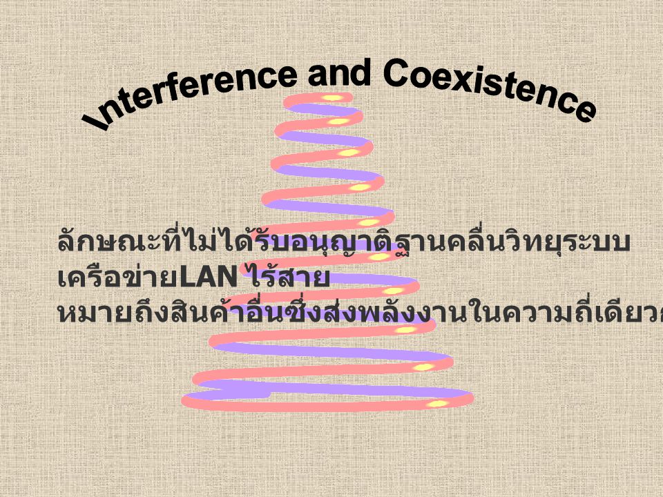 Interference and Coexistence