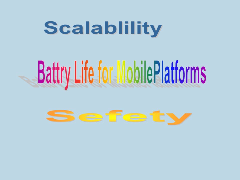 Battry Life for MobilePlatforms