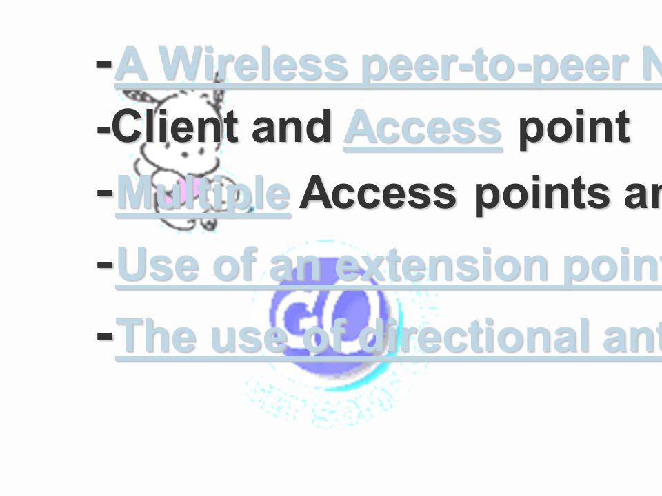 -A Wireless peer-to-peer Network