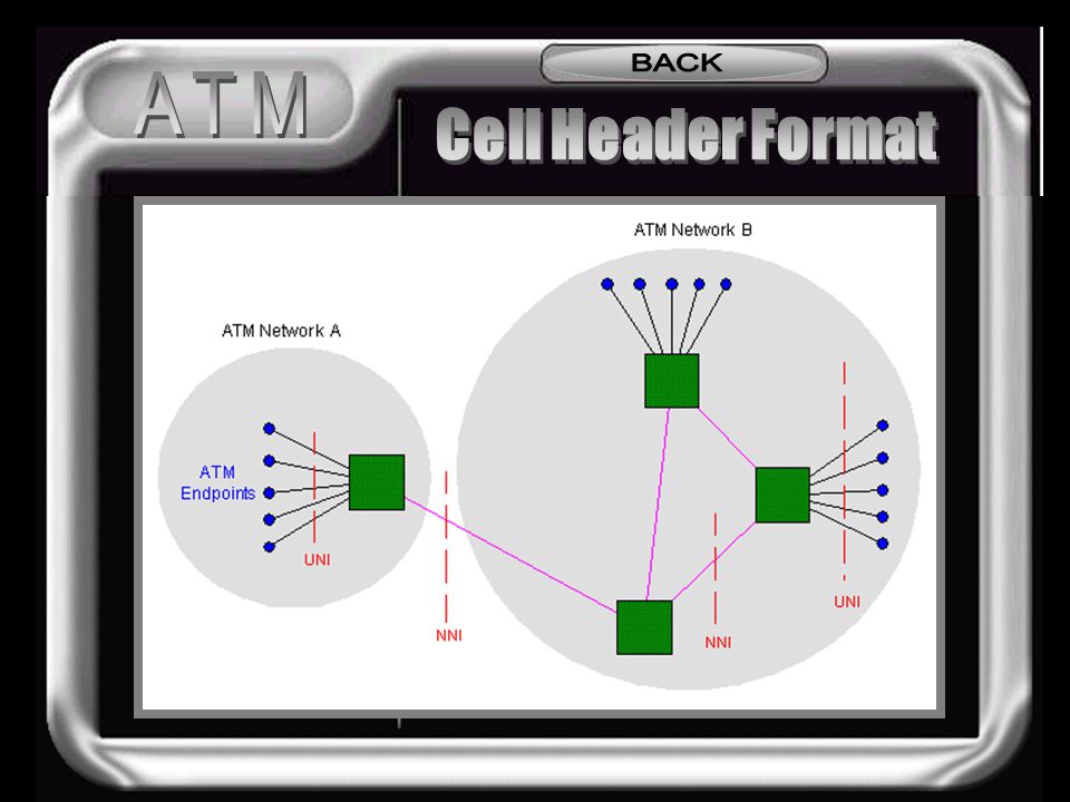 BACK ATM Cell Header Format Cell Structure