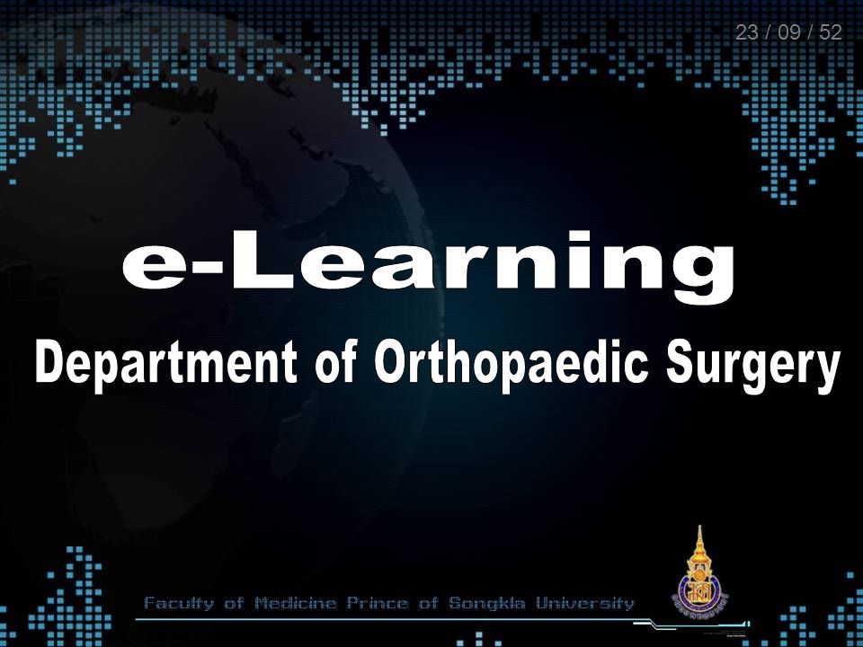 Department of Orthopaedic Surgery