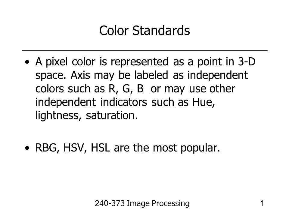 Color Standards