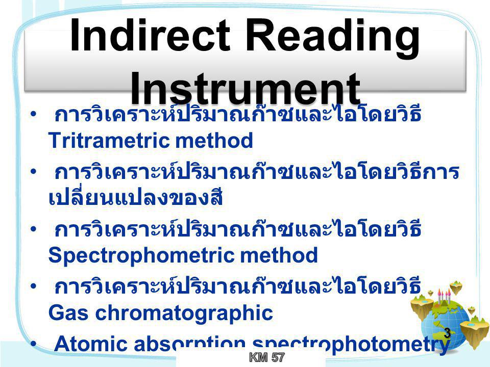 Indirect Reading Instrument