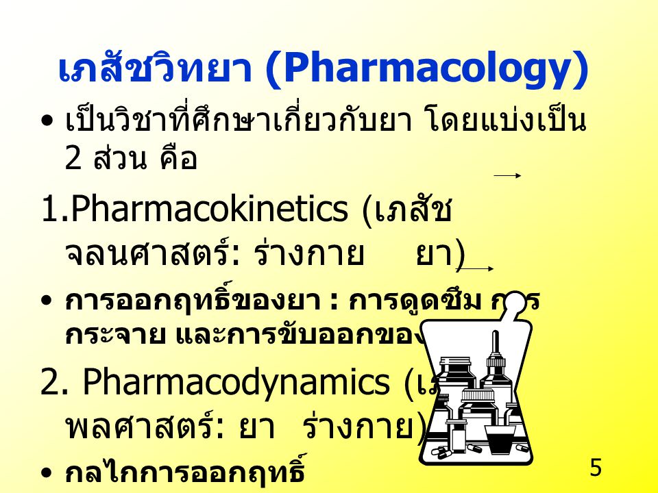 เภสัชวิทยา (Pharmacology)