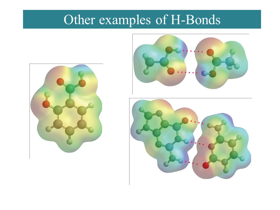 Other examples of H-Bonds