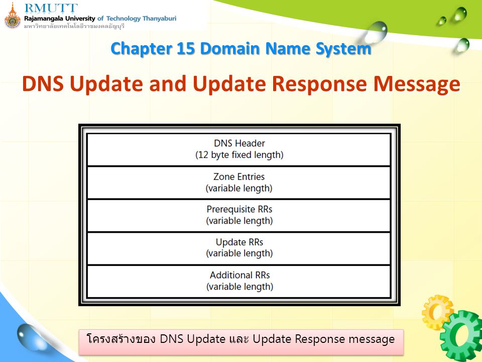 DNS Update and Update Response Message