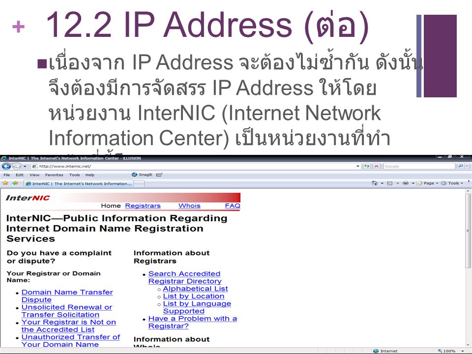 12.2 IP Address (ต่อ)