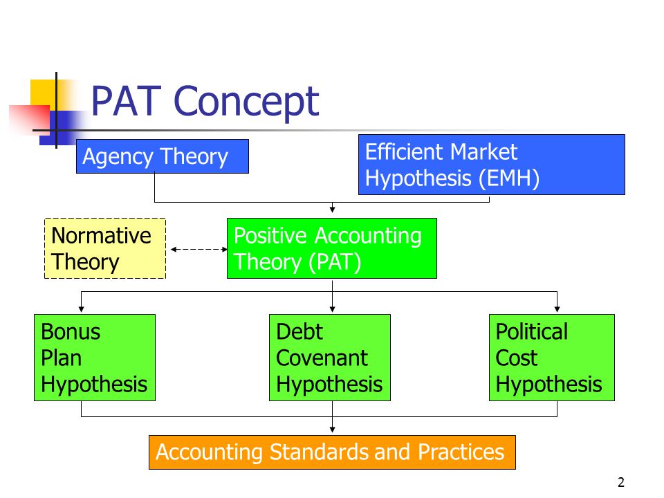 PAT Concept Efficient Market Hypothesis (EMH) Agency Theory Normative