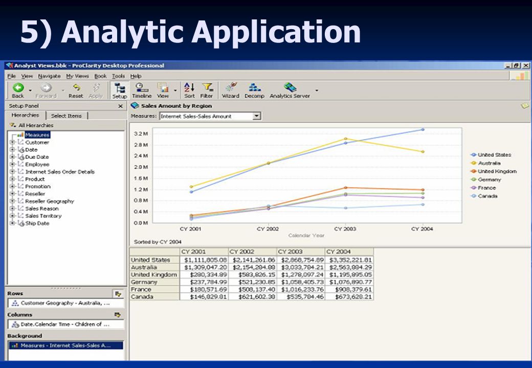 5) Analytic Application