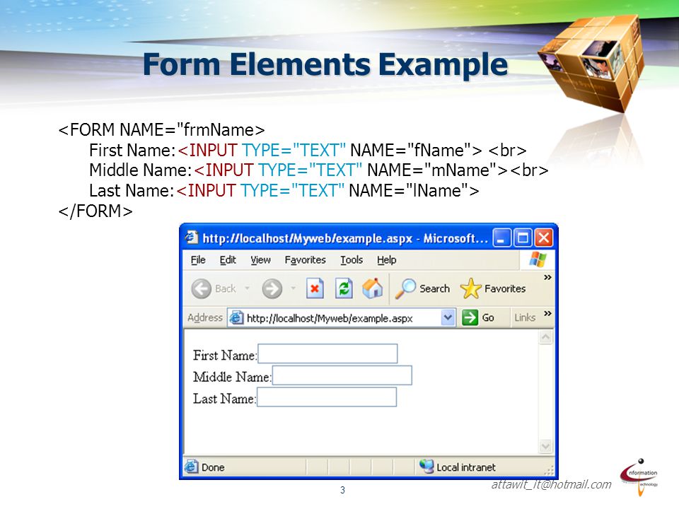 Form Elements Example
