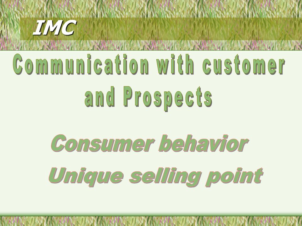 Communication with customer