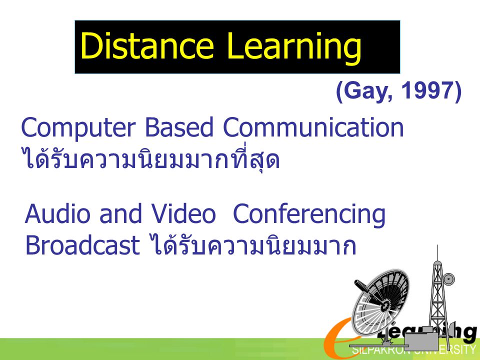 Distance Learning (Gay, 1997)