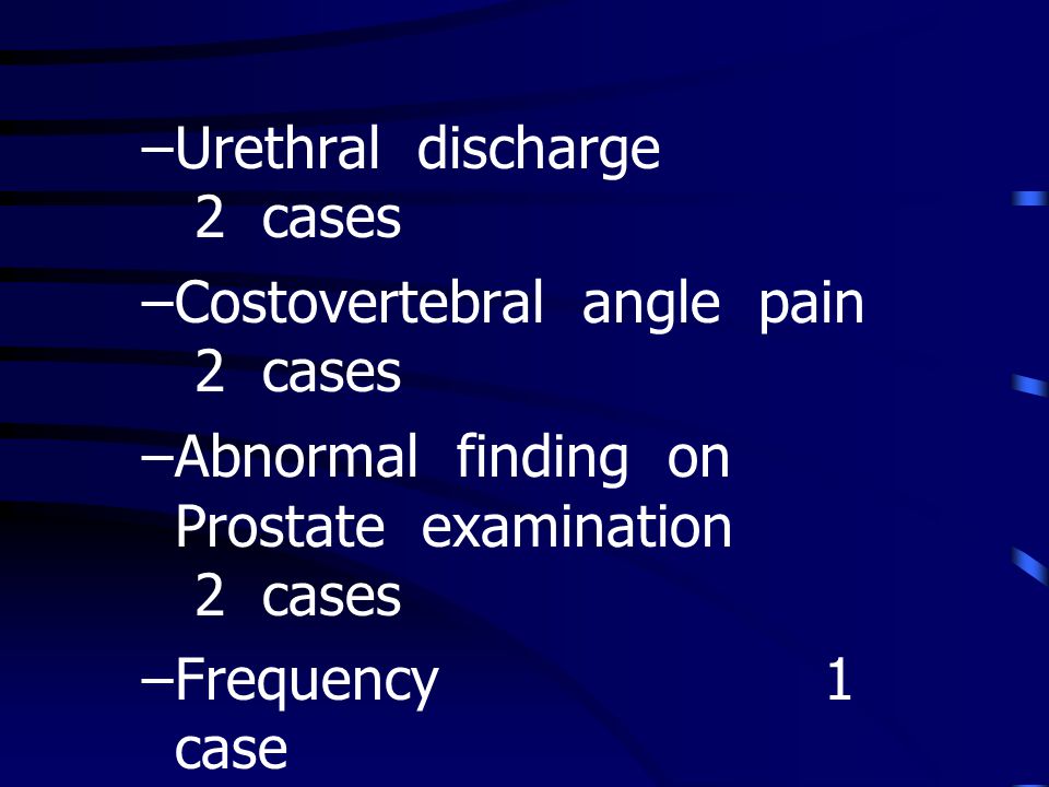Urethral discharge 2 cases
