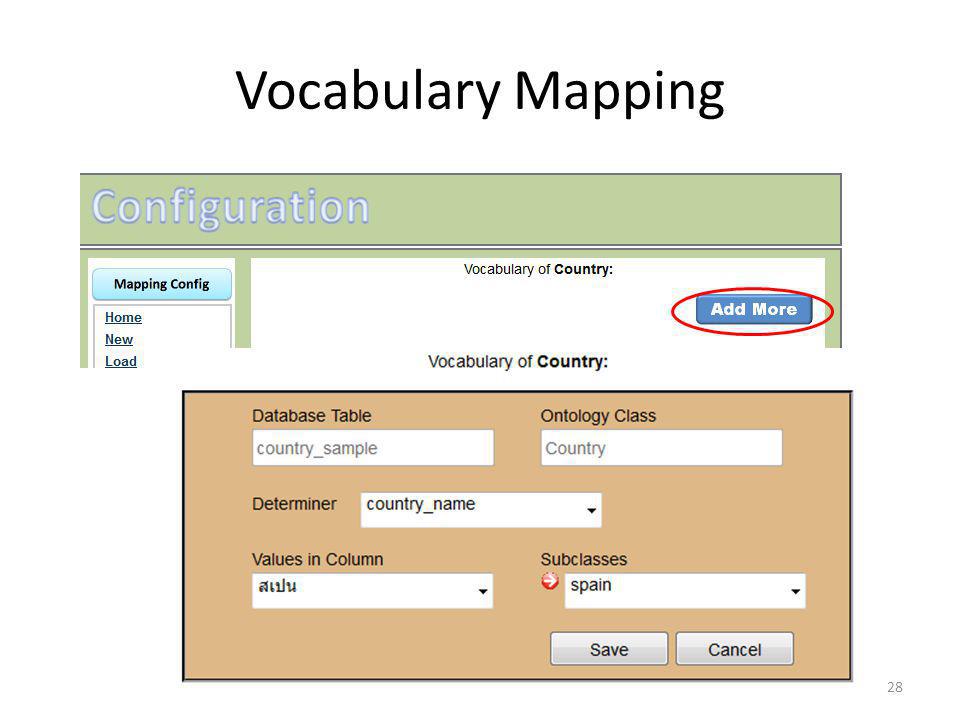 Vocabulary Mapping