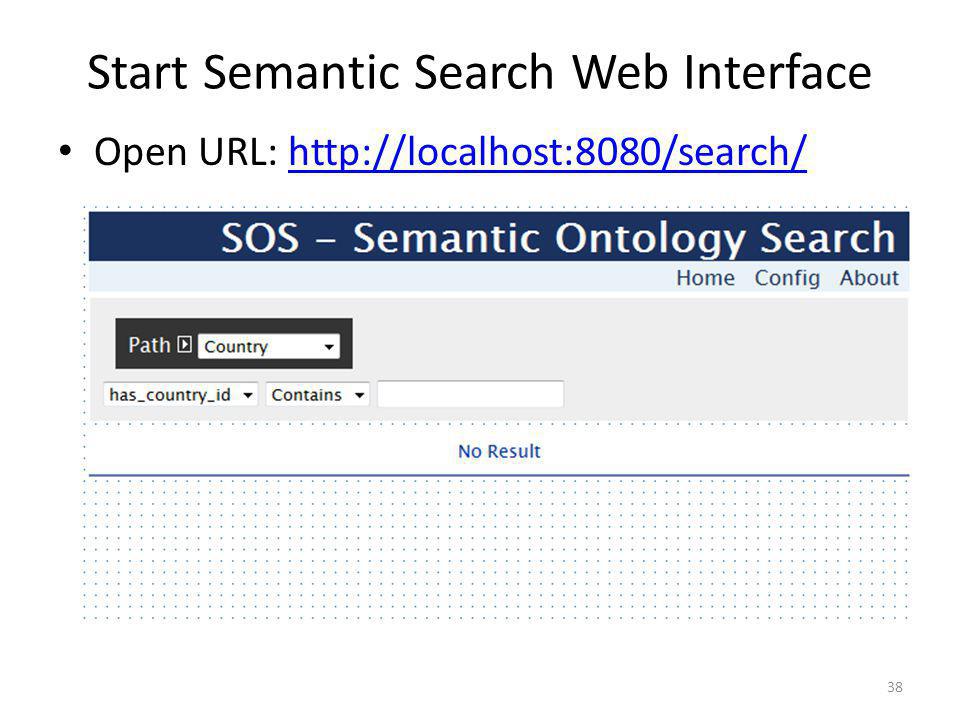 Start Semantic Search Web Interface