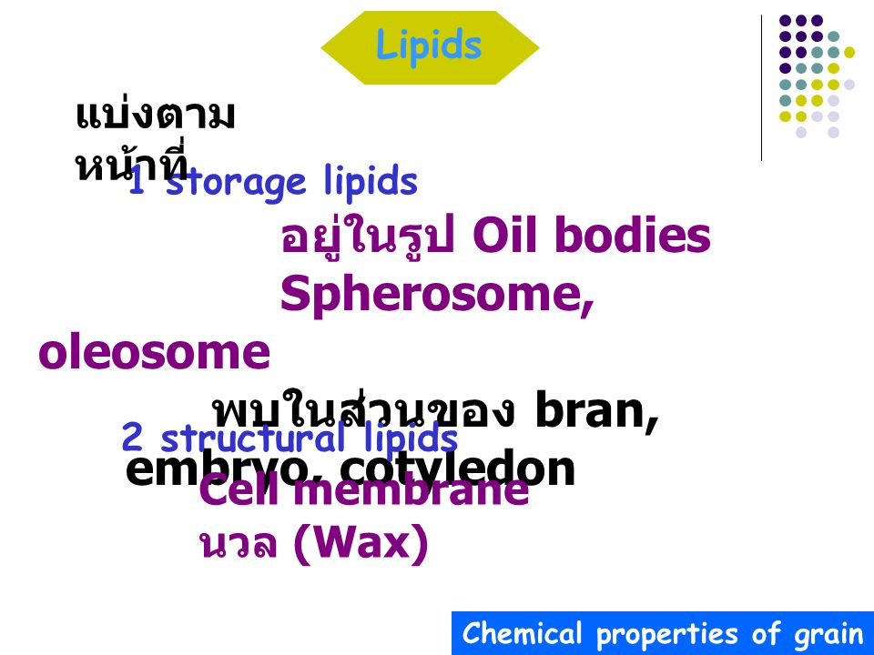 Chemical properties of grain