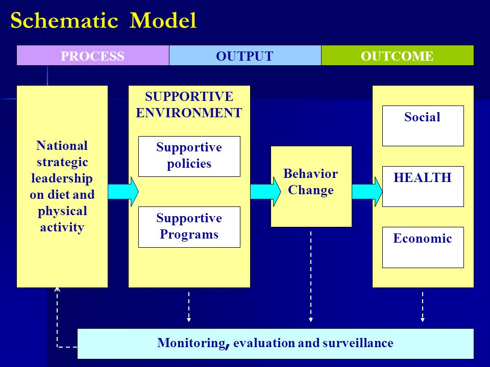 Monitoring, evaluation and surveillance