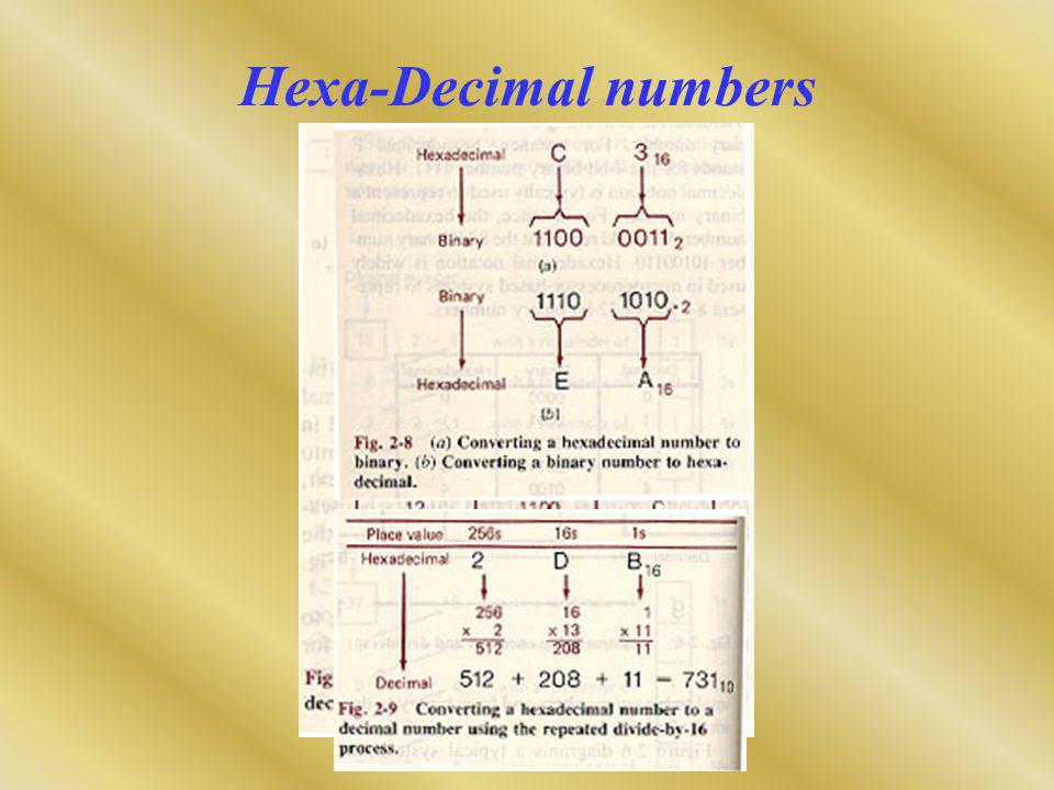 Hexa-Decimal numbers