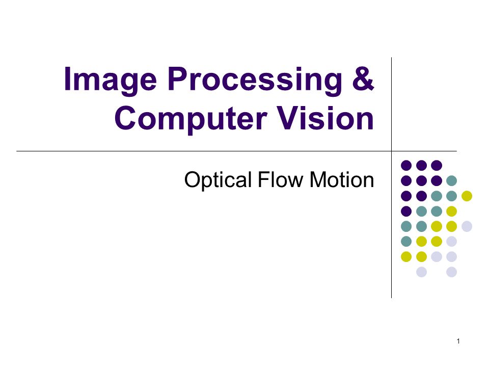 Image Processing & Computer Vision