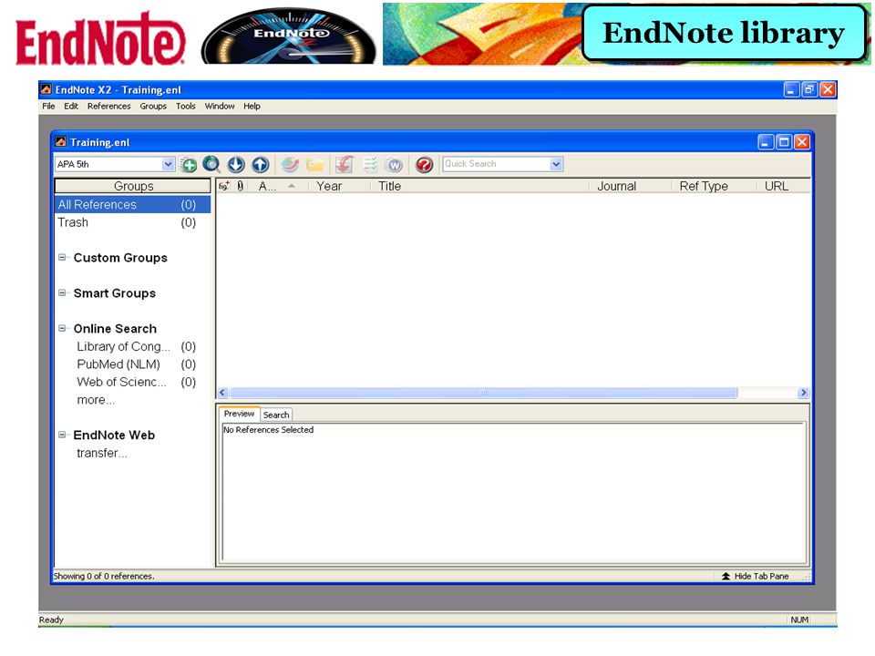 EndNote library