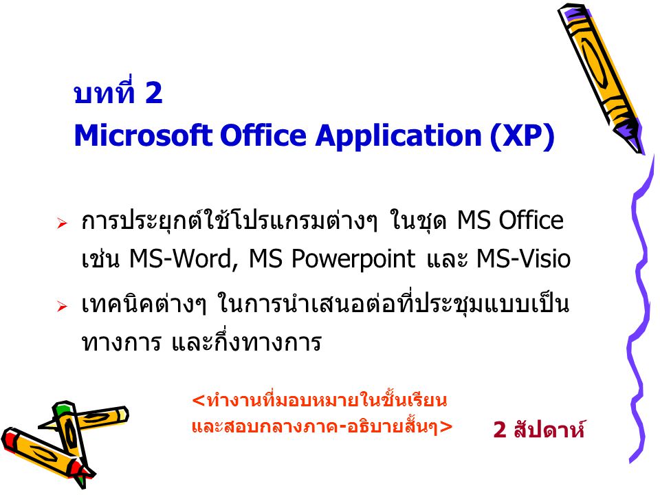 Microsoft Office Application (XP)