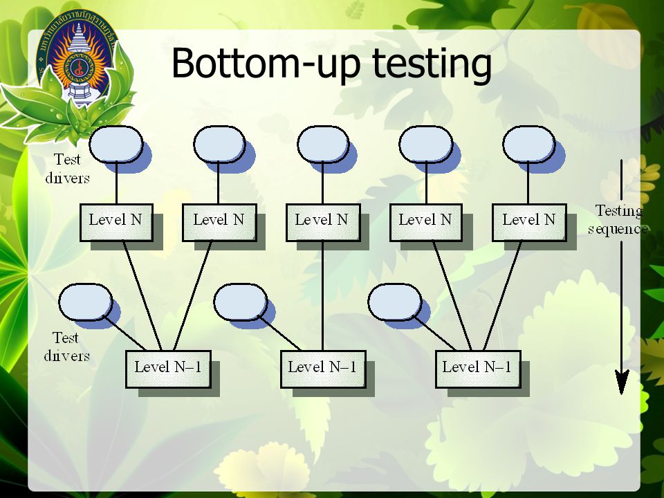Bottom-up testing