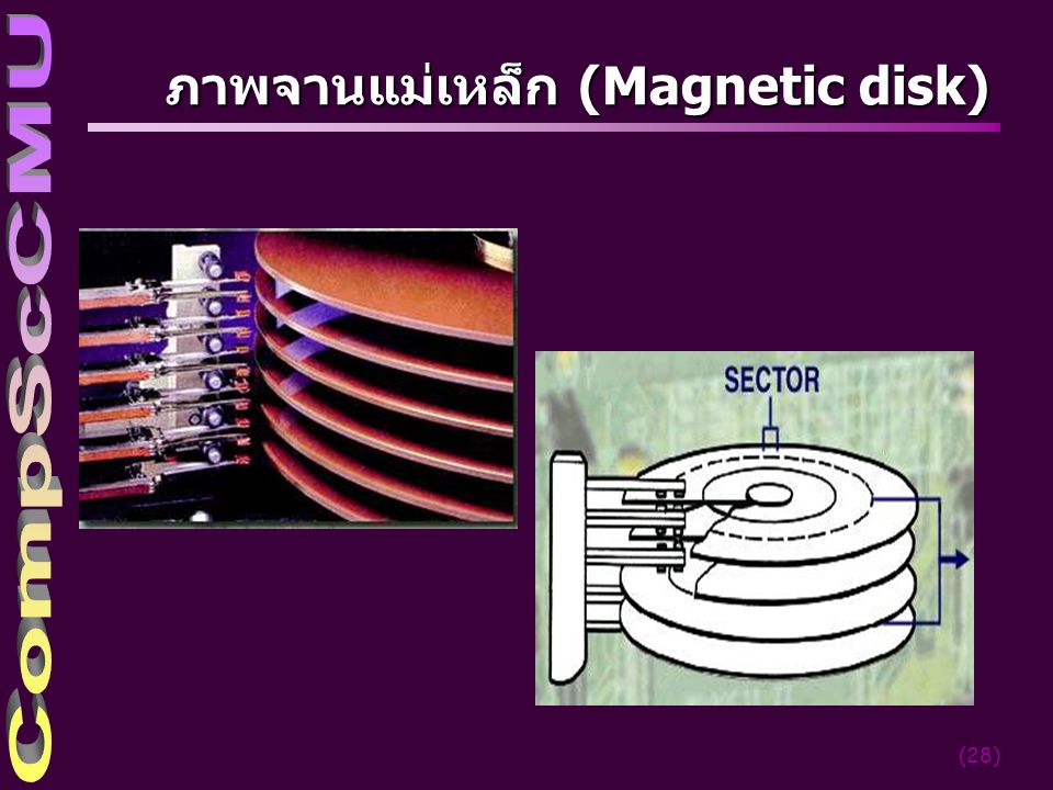 ภาพจานแม่เหล็ก (Magnetic disk)