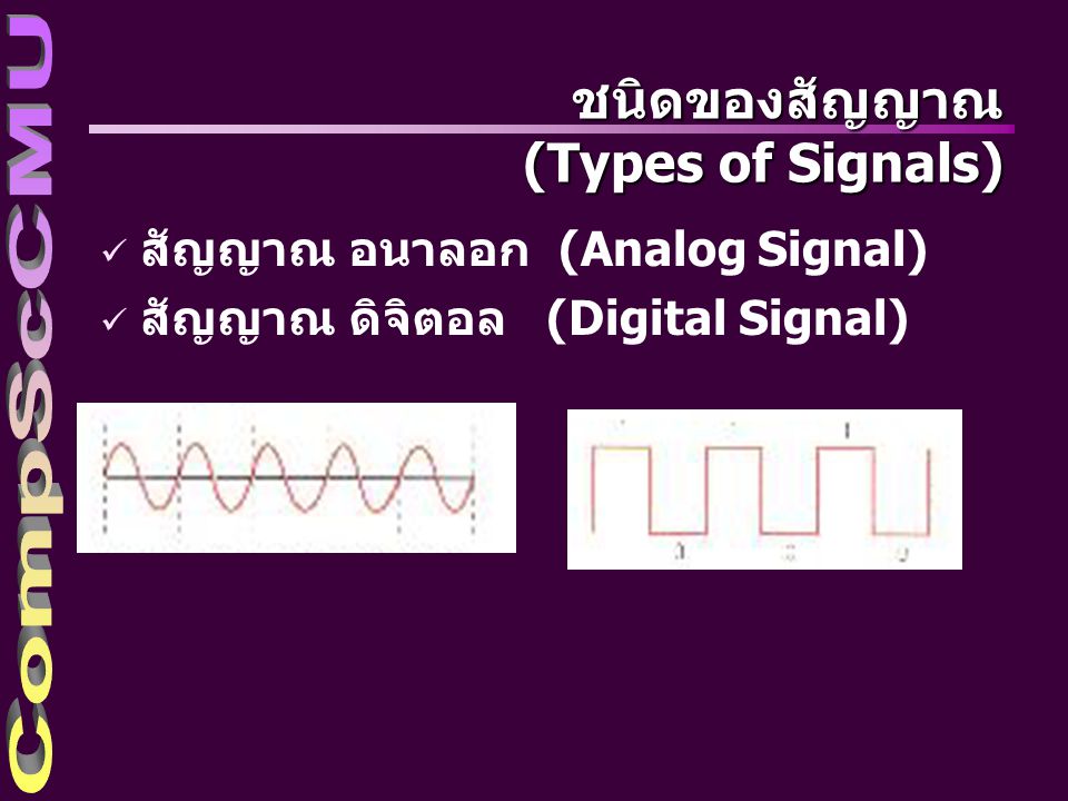 ชนิดของสัญญาณ (Types of Signals)