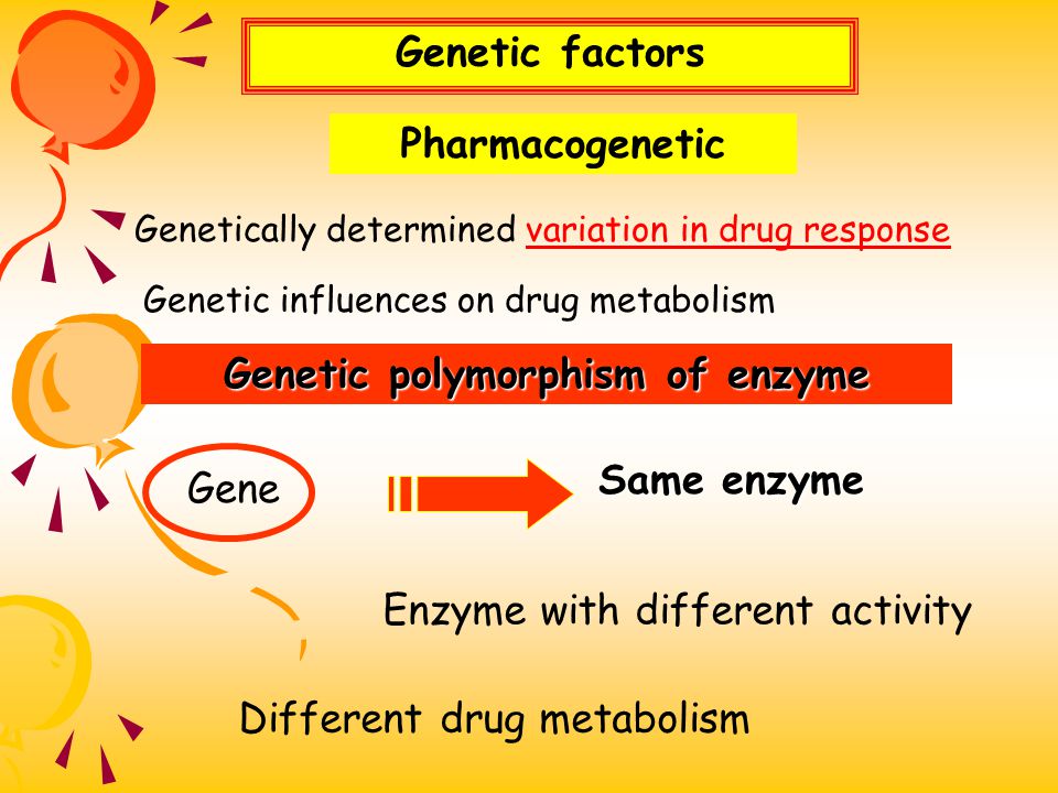 Genetic polymorphism of enzyme
