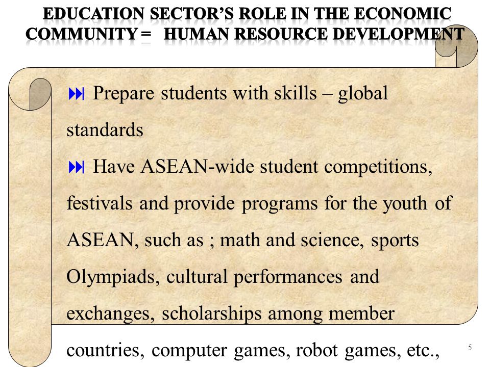 Prepare students with skills – global standards